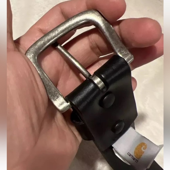 Carhartt Journeyman Belt Black 34 Full Grain Leather Career Minimalist NWT - Picture 16 of 16